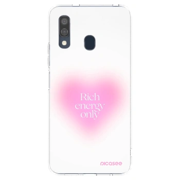 Picasee Samsung Galaxy A40 A405F Hülle - Transparentes Silikon - Rich Energy