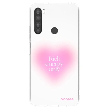 Picasee Xiaomi Redmi Note 8 Hülle - Transparentes Silikon - Rich Energy