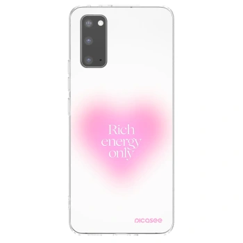 Picasee Samsung Galaxy S20 G980F Hülle - Transparentes Silikon - Rich Energy