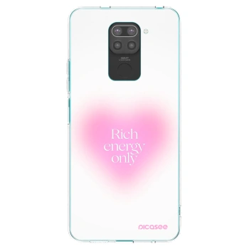 Picasee Xiaomi Redmi Note 9 Hülle - Schwarzes Silikon - Rich Energy