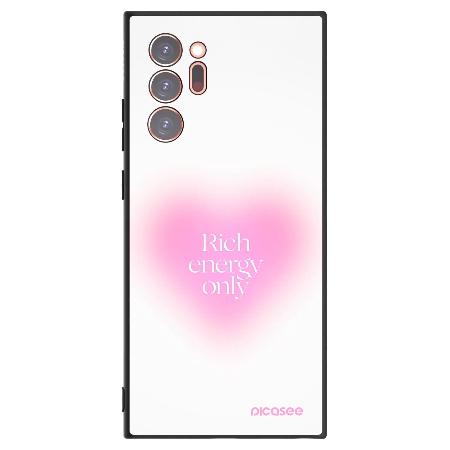 Picasee Samsung Galaxy Note 20 Ultra Hülle - Schwarzes Silikon - Rich Energy