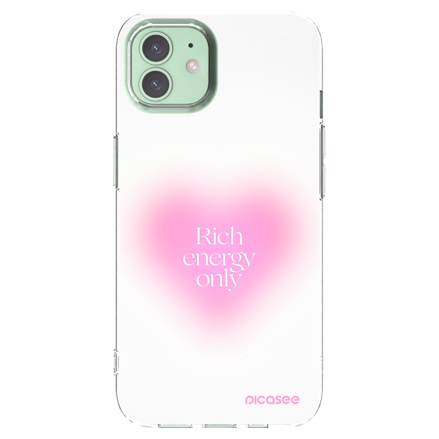 Picasee Apple iPhone 12 Hülle - Transparentes Silikon - Rich Energy