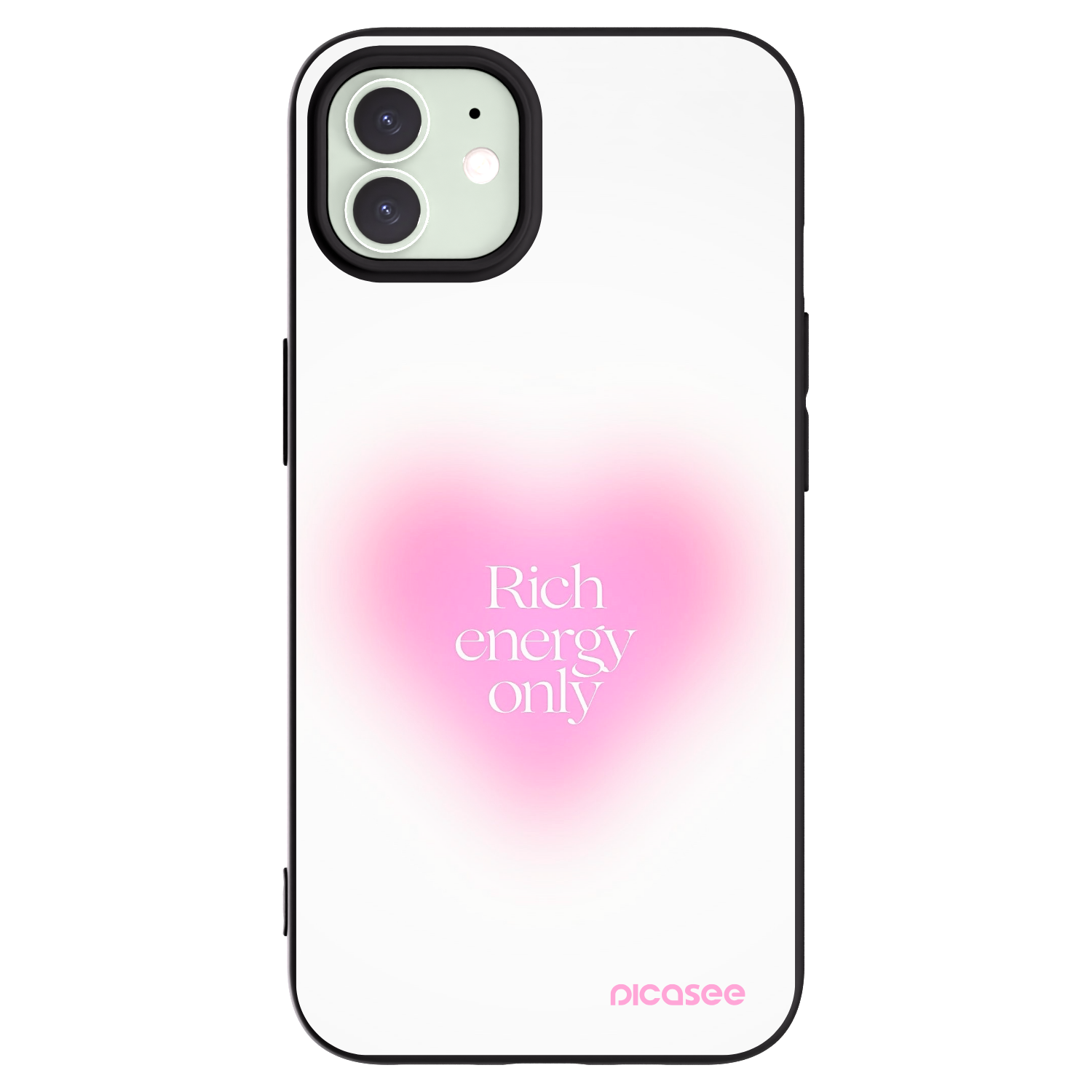 Picasee Apple iPhone 12 Pro Hülle - Schwarzes Silikon - Rich Energy