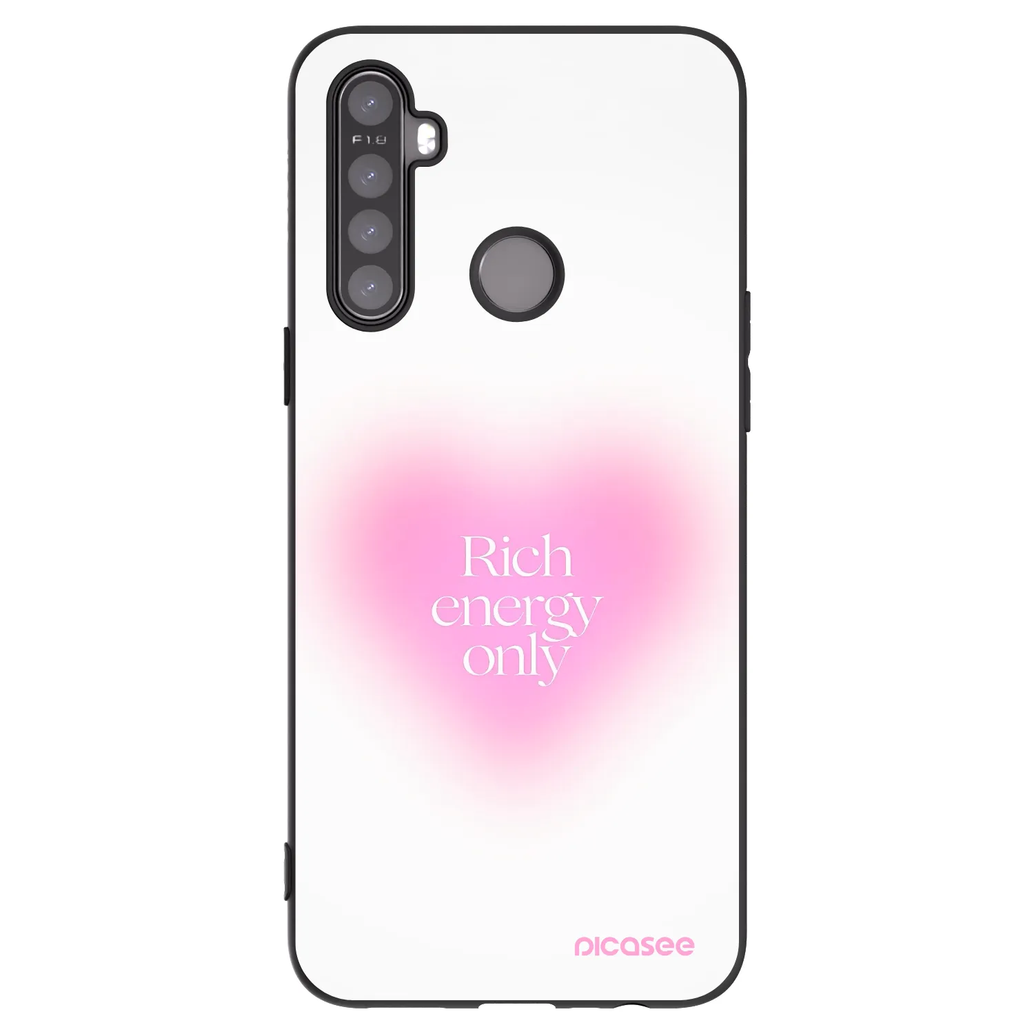 Picasee Realme 6i Hülle - Schwarzes Silikon - Rich Energy