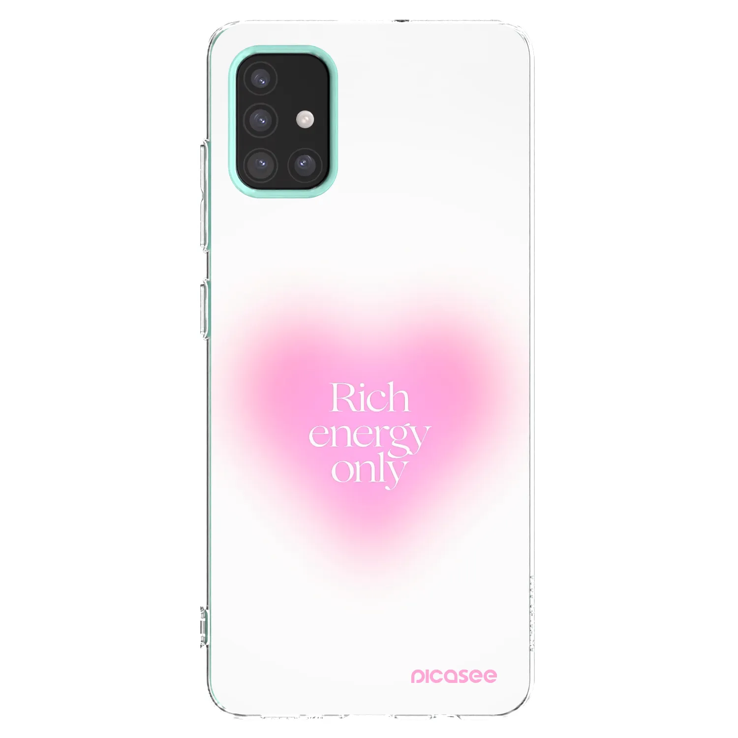 Picasee Samsung Galaxy M31s Hülle - Transparentes Silikon - Rich Energy