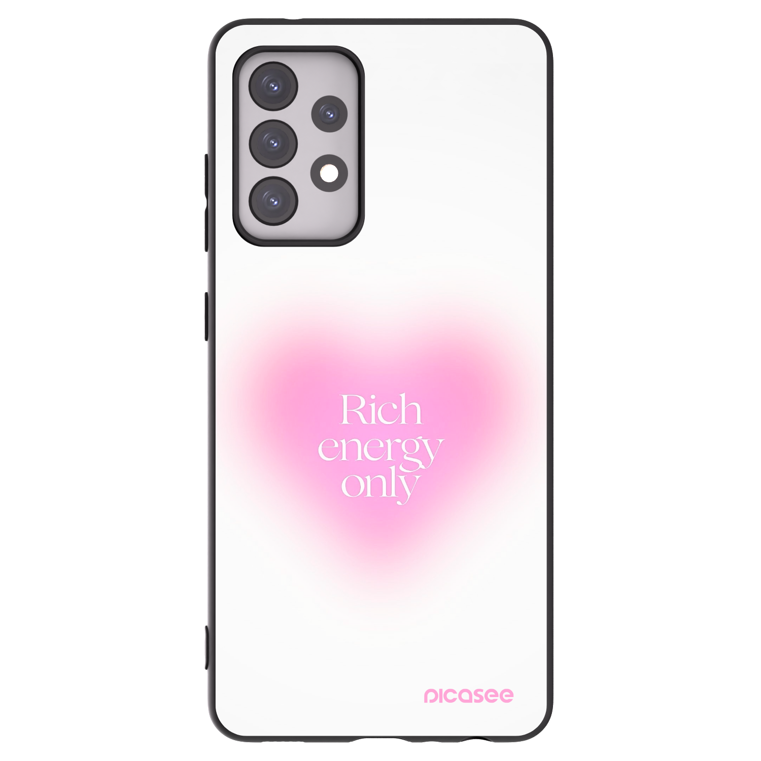 Picasee Samsung Galaxy A52 5G A525F Hülle - Schwarzes Silikon - Rich Energy