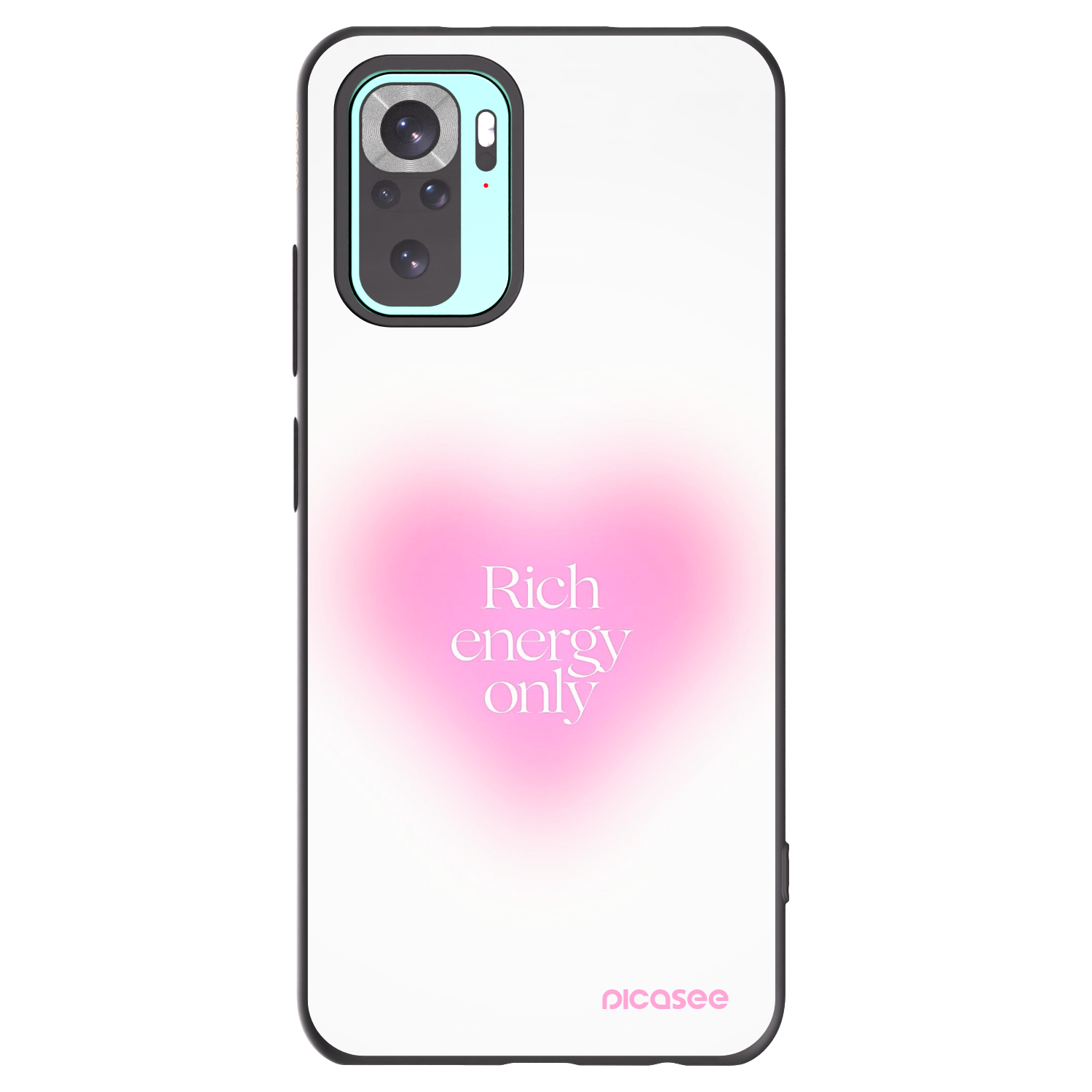 Picasee Xiaomi Redmi Note 10 Pro Hülle - Schwarzes Silikon - Rich Energy