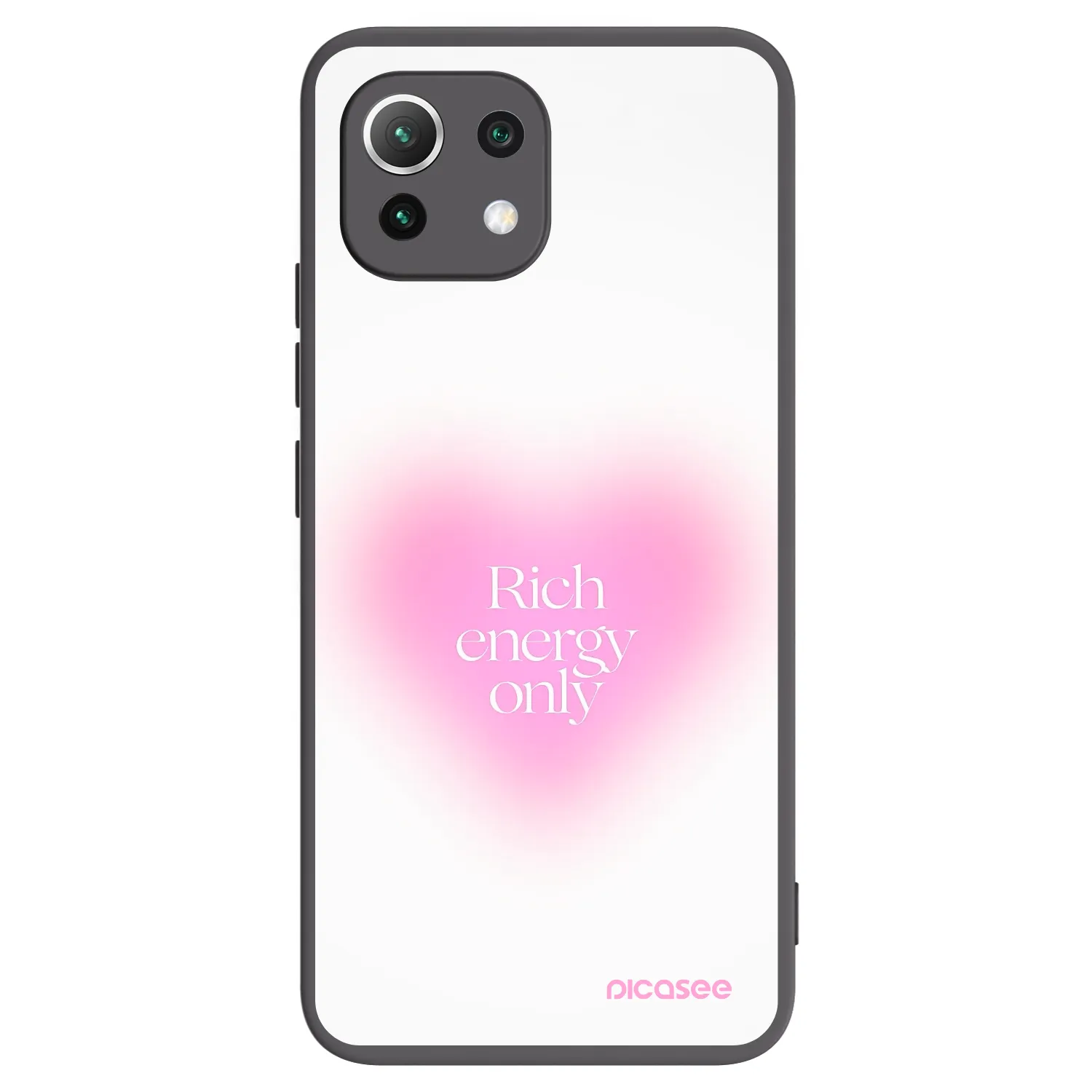 Picasee Xiaomi Mi 11 Lite Hülle - Schwarzes Silikon - Rich Energy