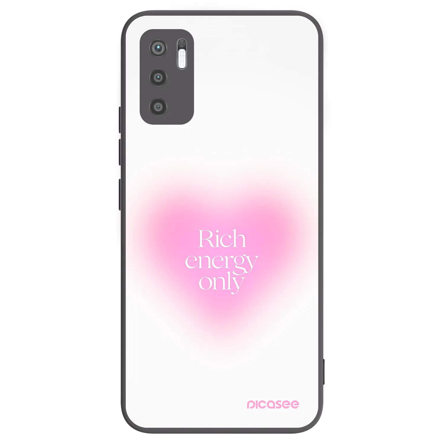 Picasee Xiaomi Redmi Note 10 5G Hülle - Schwarzes Silikon - Rich Energy