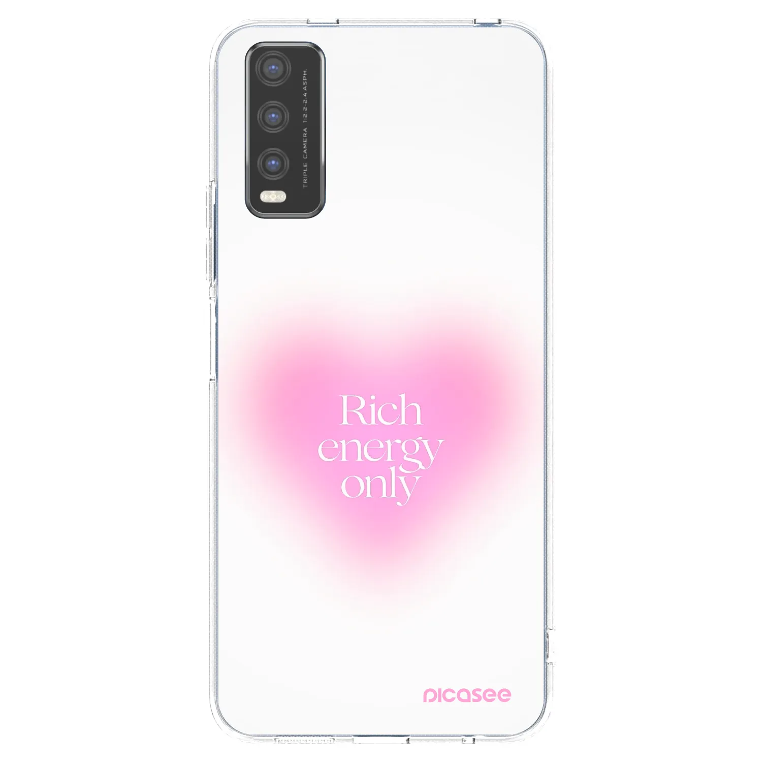 Picasee Vivo Y20s Hülle - Transparentes Silikon - Rich Energy