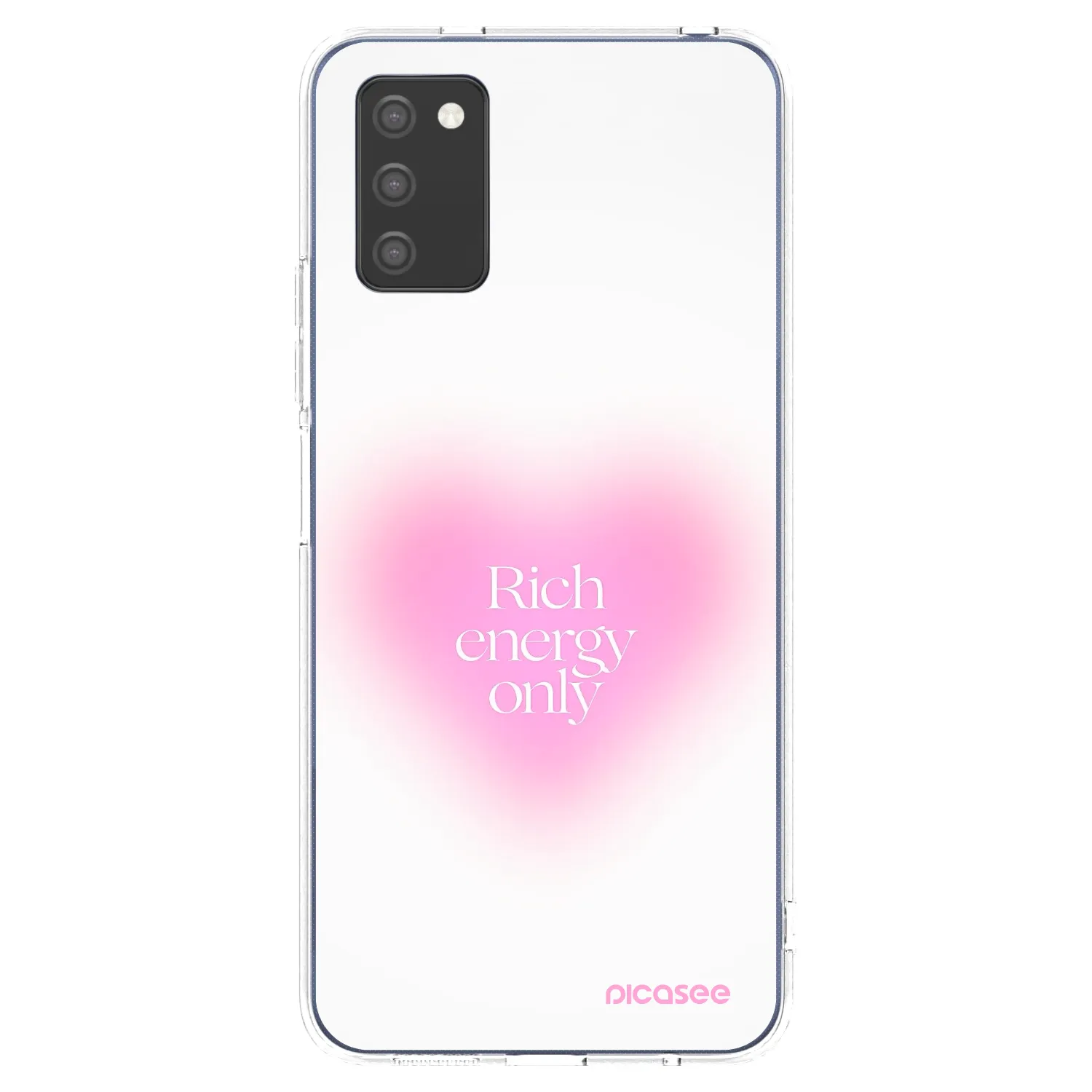 Picasee Samsung Galaxy A03s A037G Hülle - Transparentes Silikon - Rich Energy