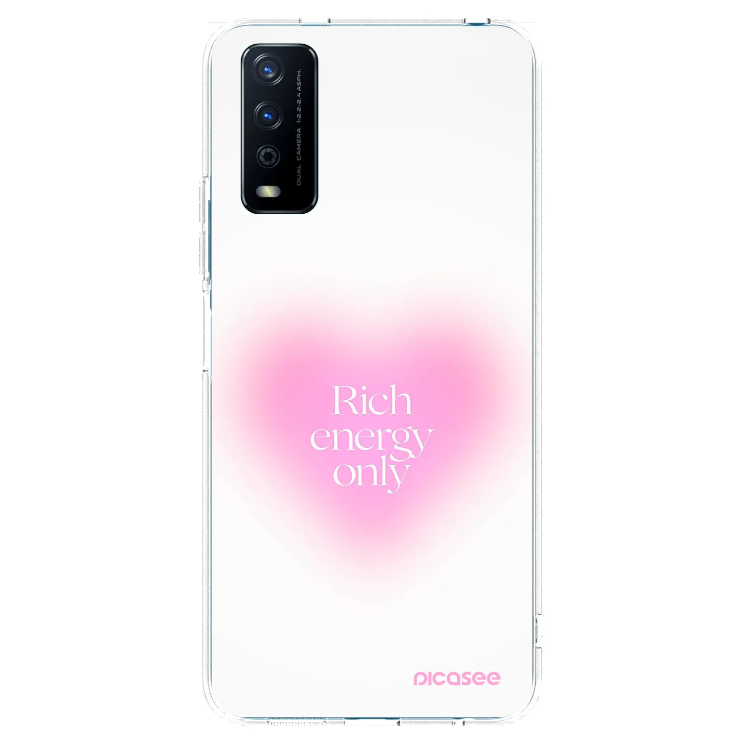 Picasee Vivo Y11s Hülle - Transparentes Silikon - Rich Energy