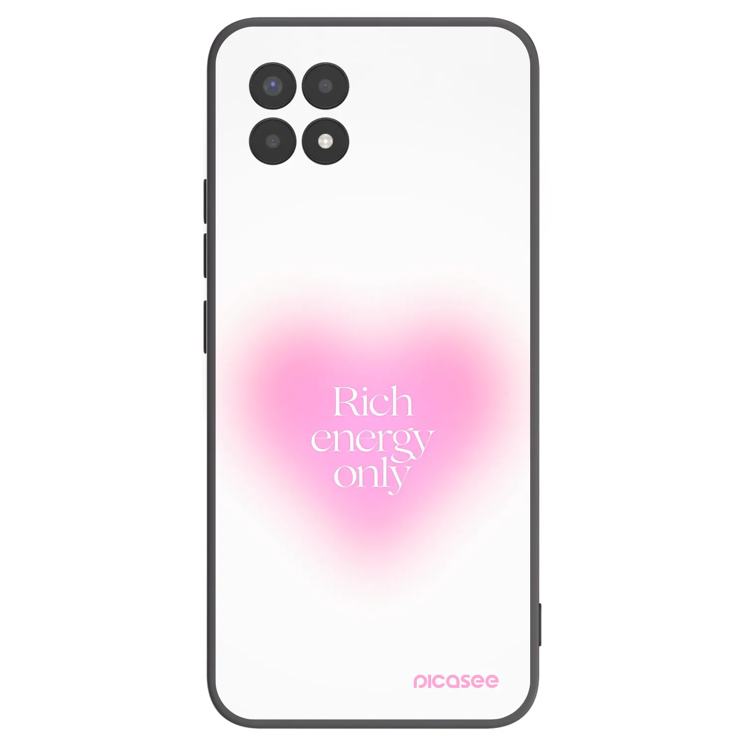 Picasee Realme 8i Hülle - Schwarzes Silikon - Rich Energy