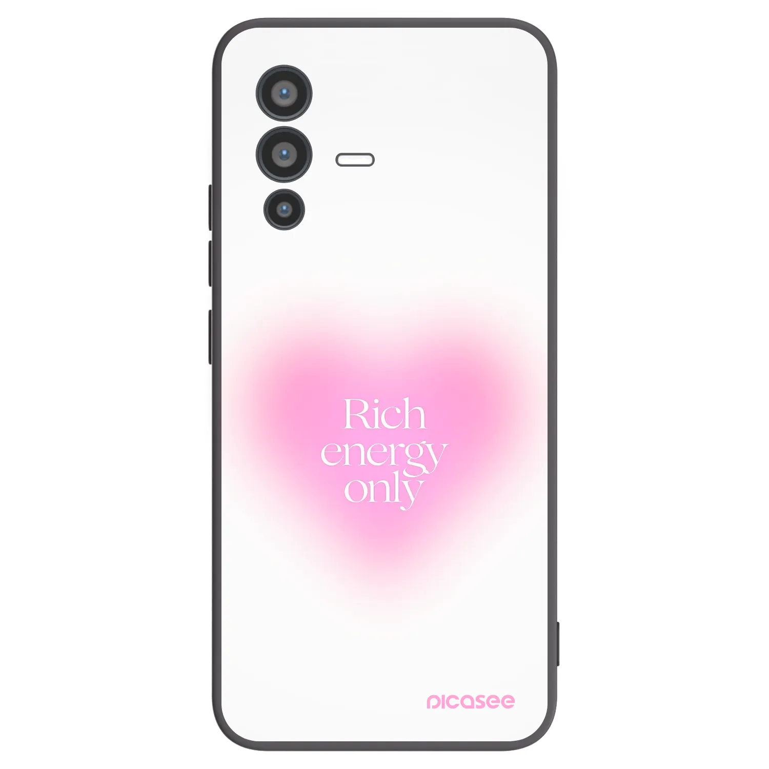 Picasee Vivo V23 5G Hülle - Schwarzes Silikon - Rich Energy