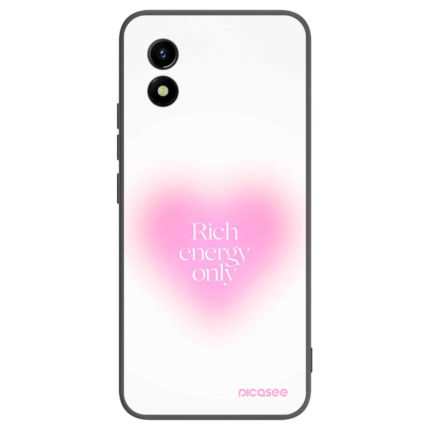 Picasee Vivo Y01 Hülle - Schwarzes Silikon - Rich Energy
