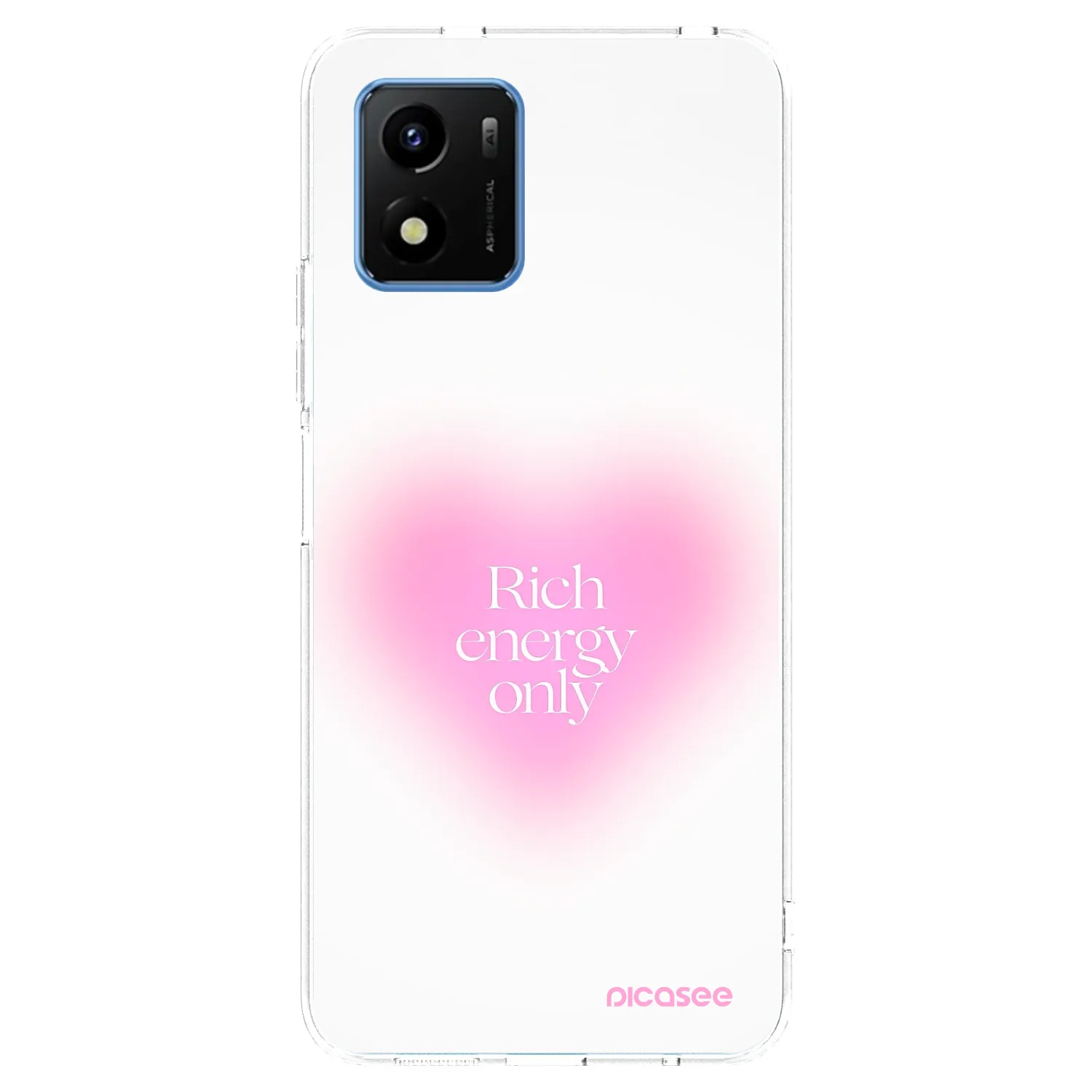 Picasee Vivo Y01 Hülle - Transparentes Silikon - Rich Energy
