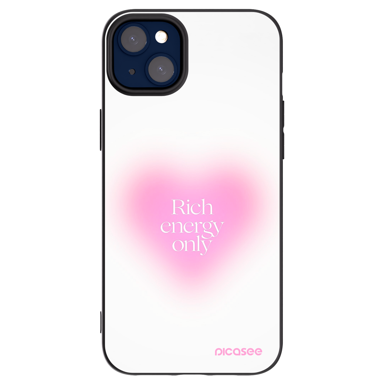 Picasee Apple iPhone 14 Plus Hülle - Schwarzes Silikon - Rich Energy