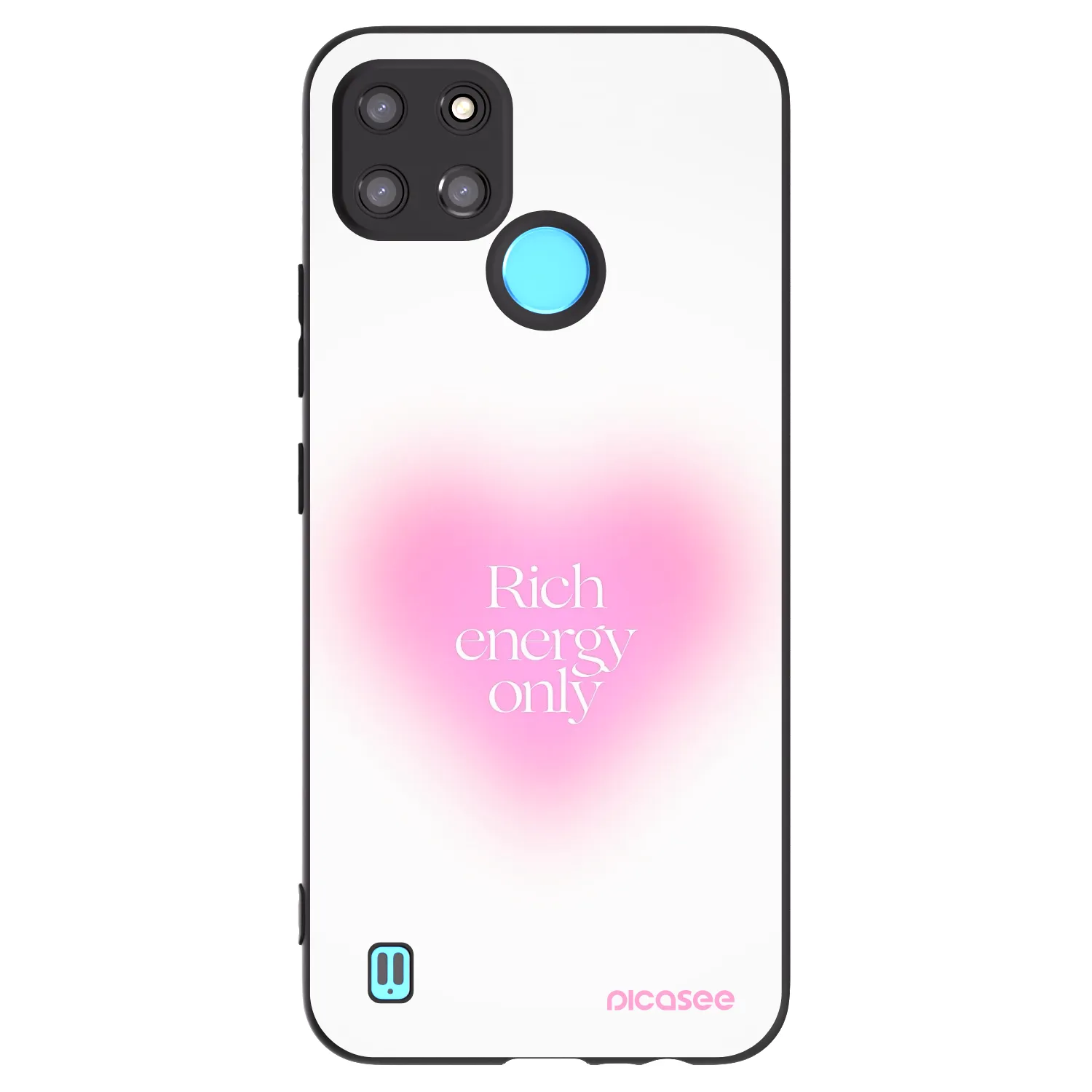 Picasee Realme C21Y Hülle - Schwarzes Silikon - Rich Energy