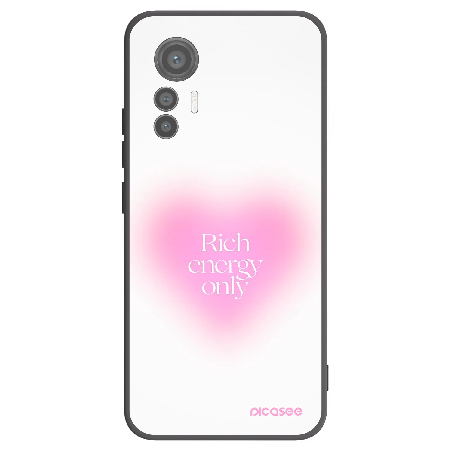 Picasee Xiaomi 12 Lite Hülle - Schwarzes Silikon - Rich Energy