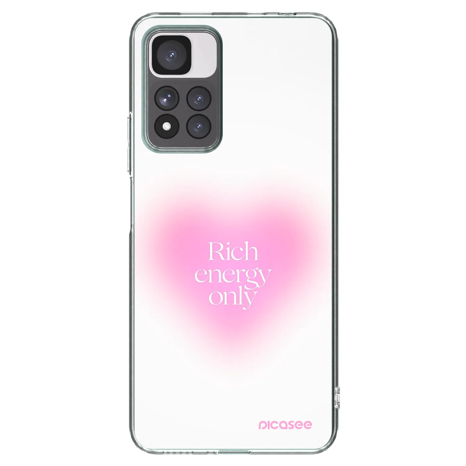Picasee Xiaomi Redmi Note 11 Pro+ 5G Hülle - Transparentes Silikon - Rich Energy