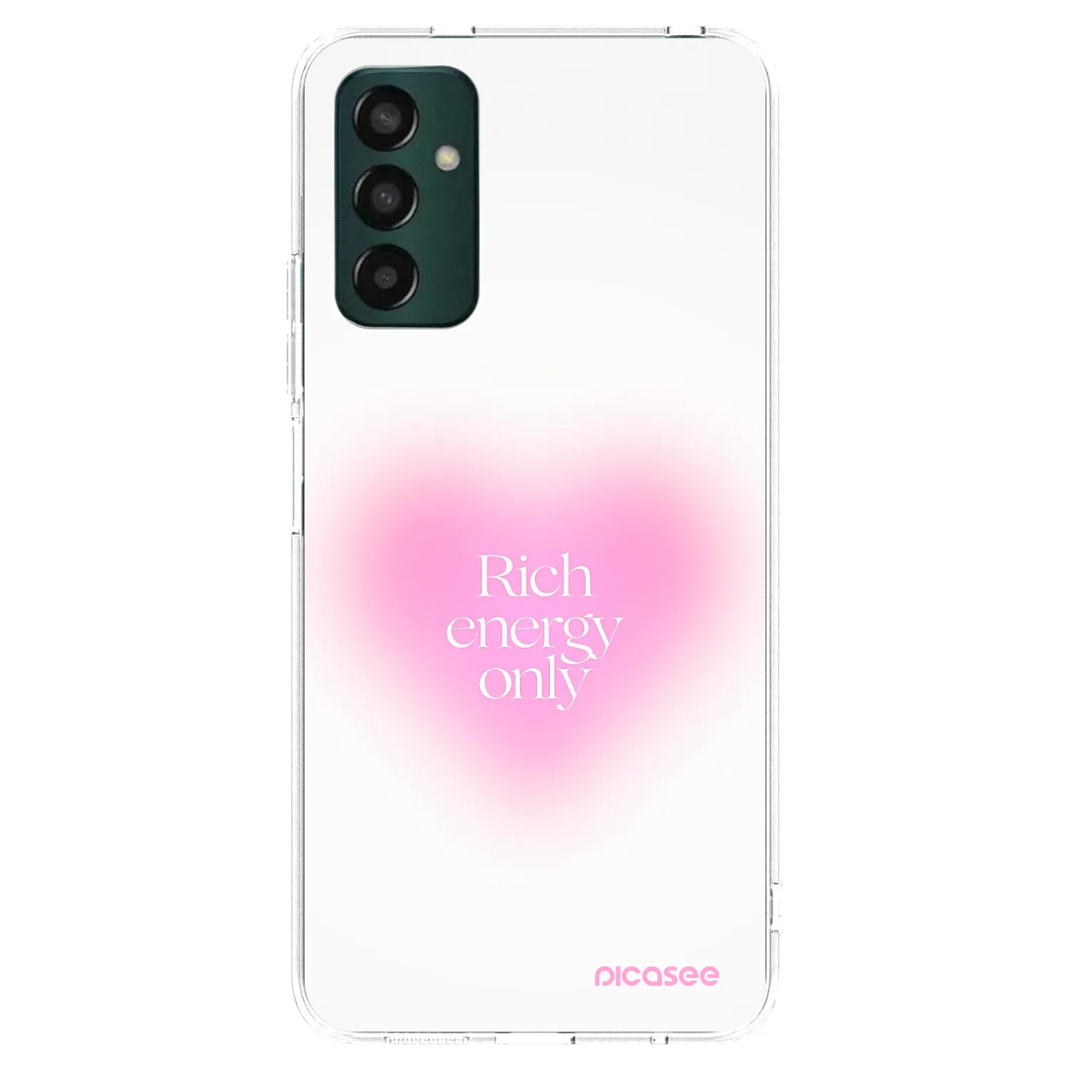 Picasee Samsung Galaxy M23 5G Hülle - Transparentes Silikon - Rich Energy