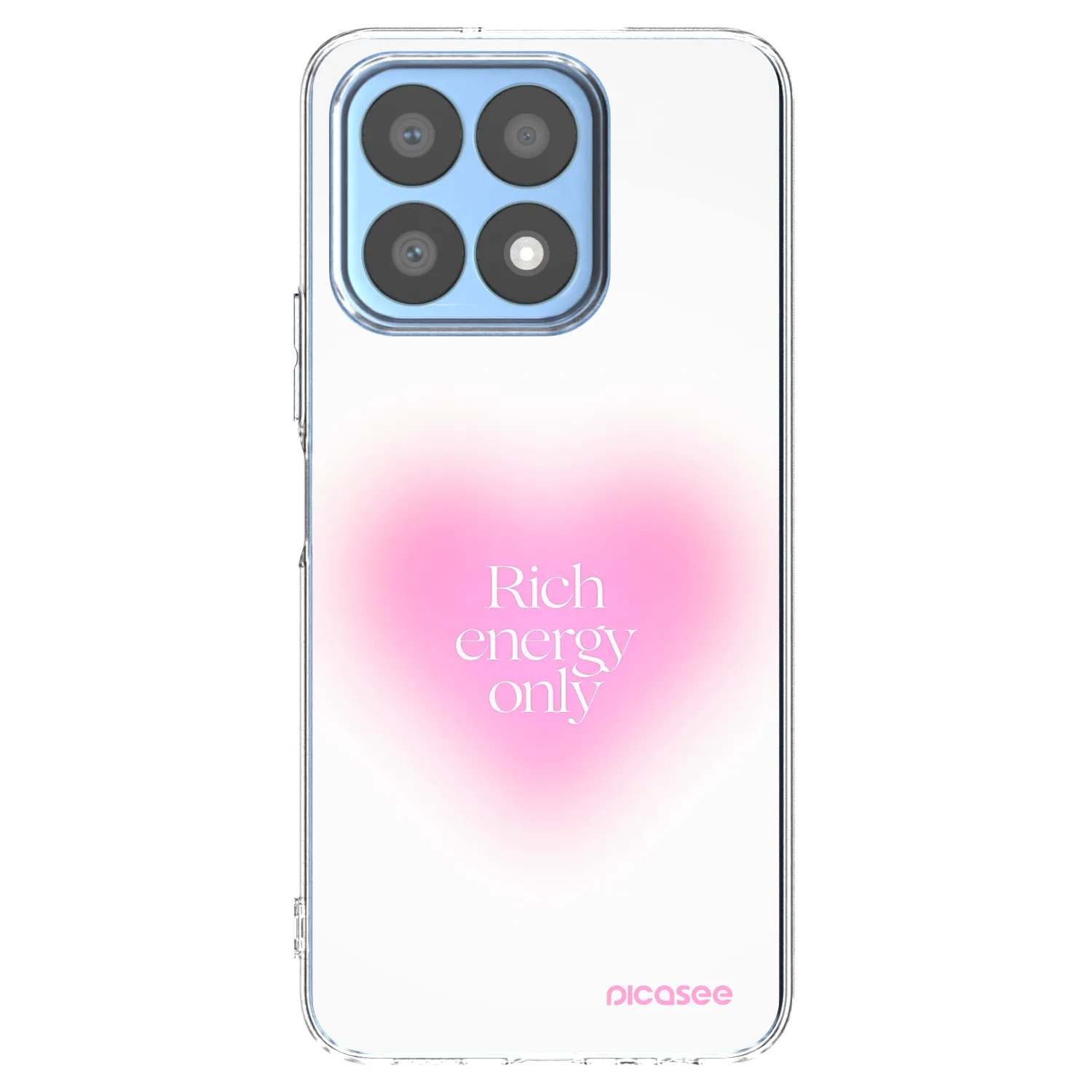 Picasee Honor X8a Hülle - Transparentes Silikon - Rich Energy