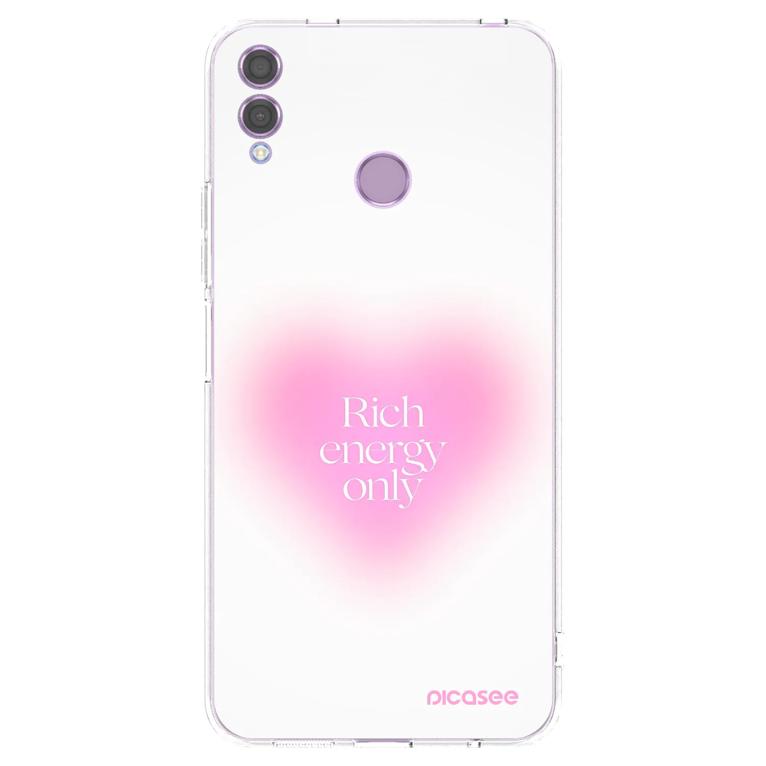 Picasee Honor 8X Hülle - Transparentes Silikon - Rich Energy