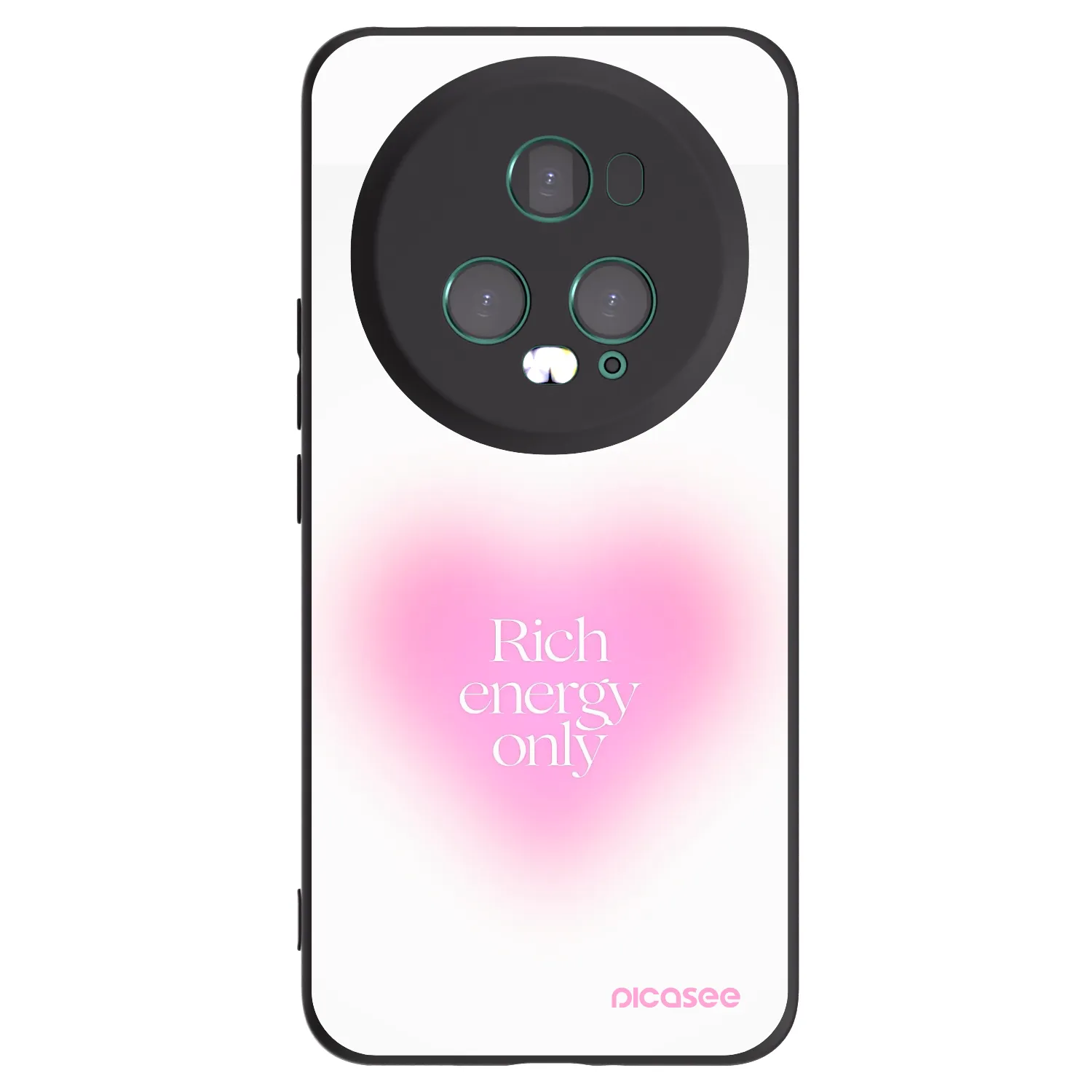 Picasee Honor Magic5 Pro Hülle - Schwarzes Silikon - Rich Energy