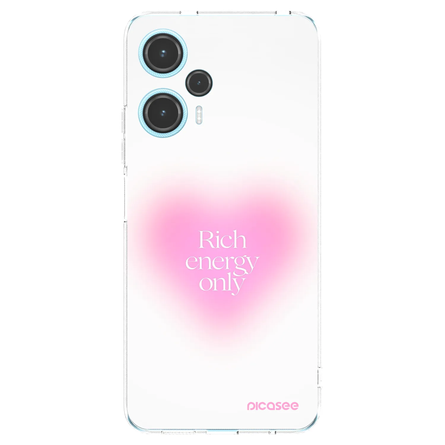 Picasee Xiaomi Poco F5 Hülle - Transparentes Silikon - Rich Energy