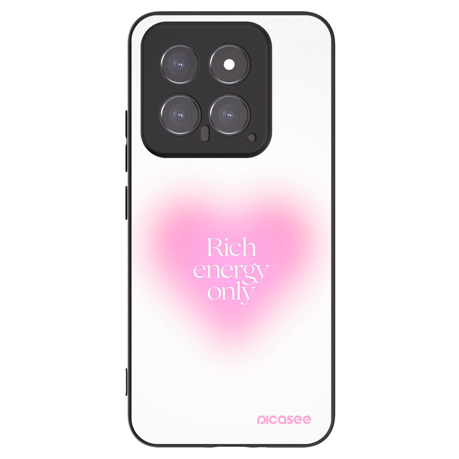 Picasee Xiaomi 14 Hülle - Schwarzes Silikon - Rich Energy
