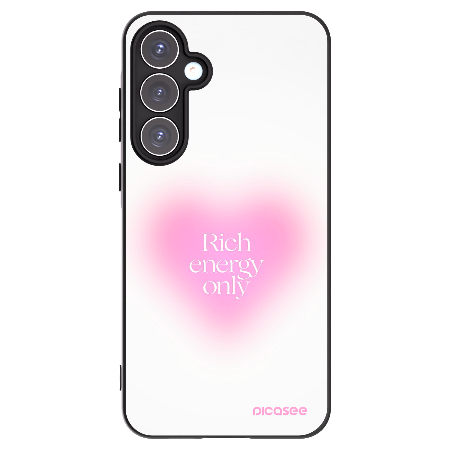 Picasee Samsung Galaxy A55 5G A556B Hülle - Schwarzes Silikon - Rich Energy