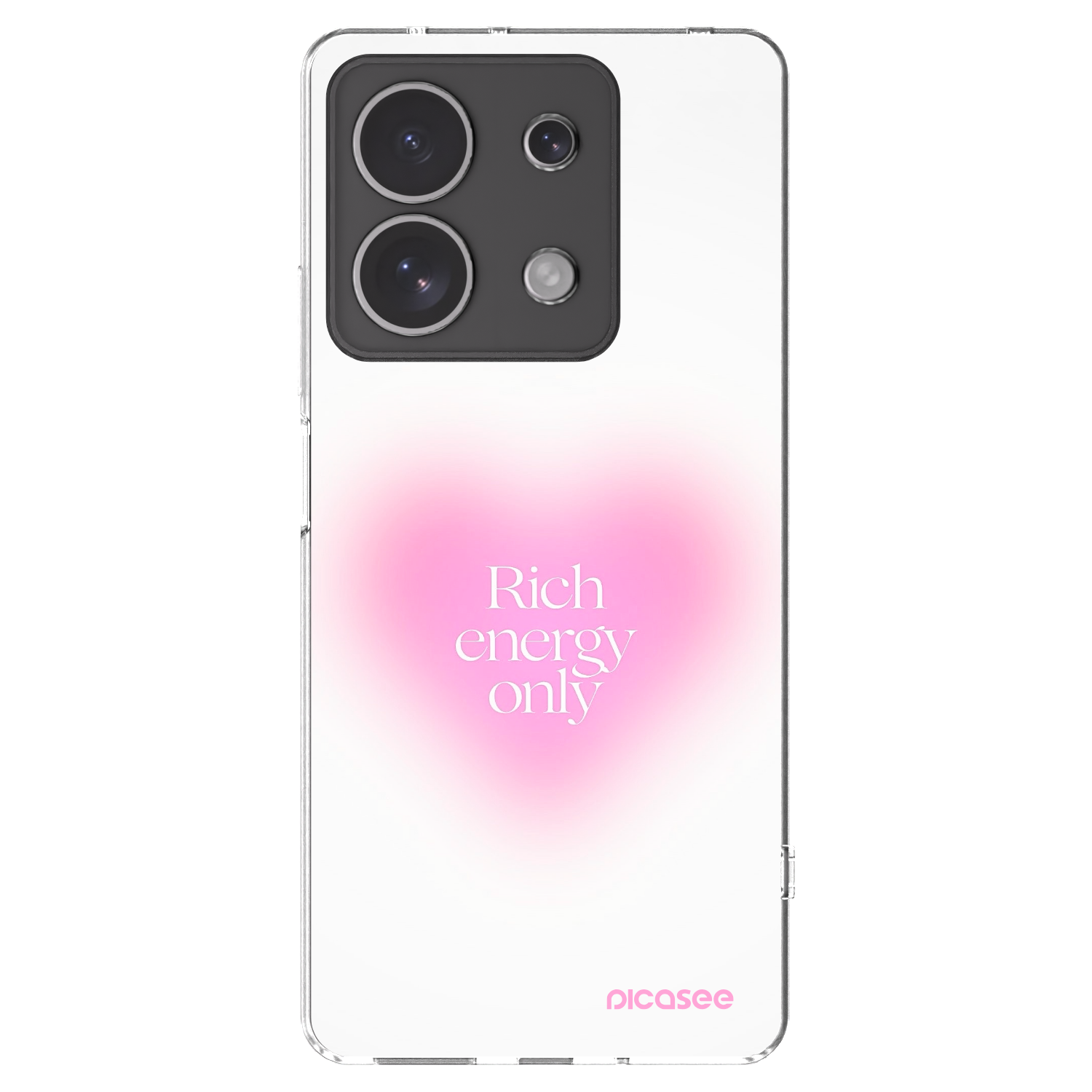 Picasee Xiaomi Redmi Note 13 4G Hülle - Transparentes Silikon - Rich Energy
