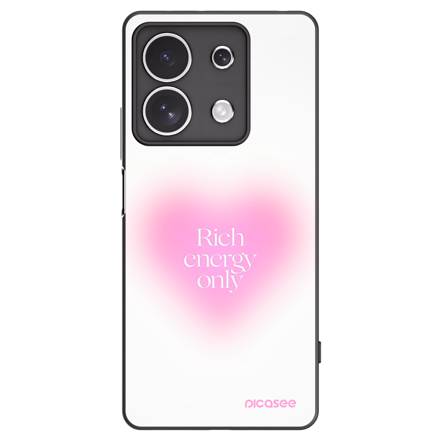 Picasee Xiaomi Redmi Note 13 4G Hülle - Schwarzes Silikon - Rich Energy