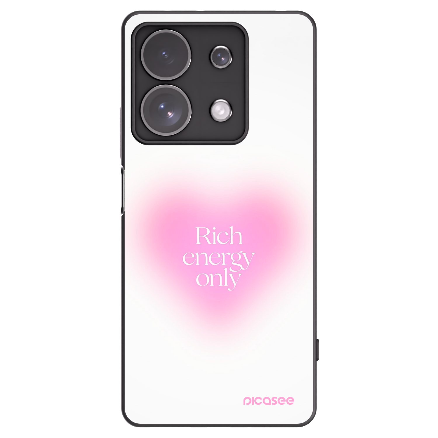 Picasee Xiaomi Redmi Note 13 Pro 4G Hülle - Schwarzes Silikon - Rich Energy