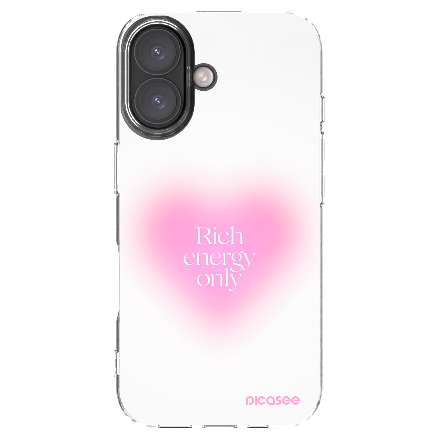 Picasee Apple iPhone 16 Hülle - Transparentes Silikon - Rich Energy