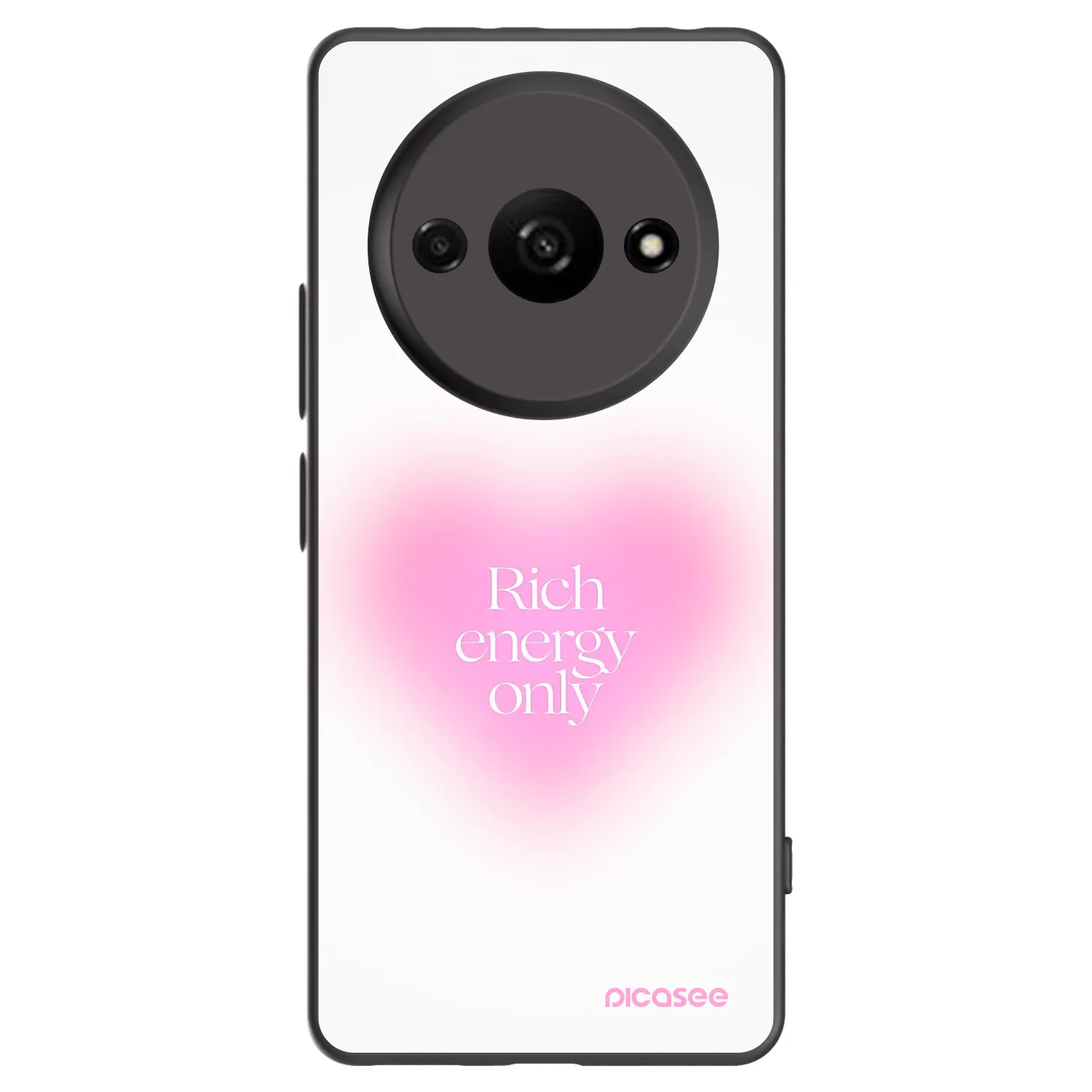 Picasee Xiaomi Redmi A3 Hülle - Schwarzes Silikon - Rich Energy