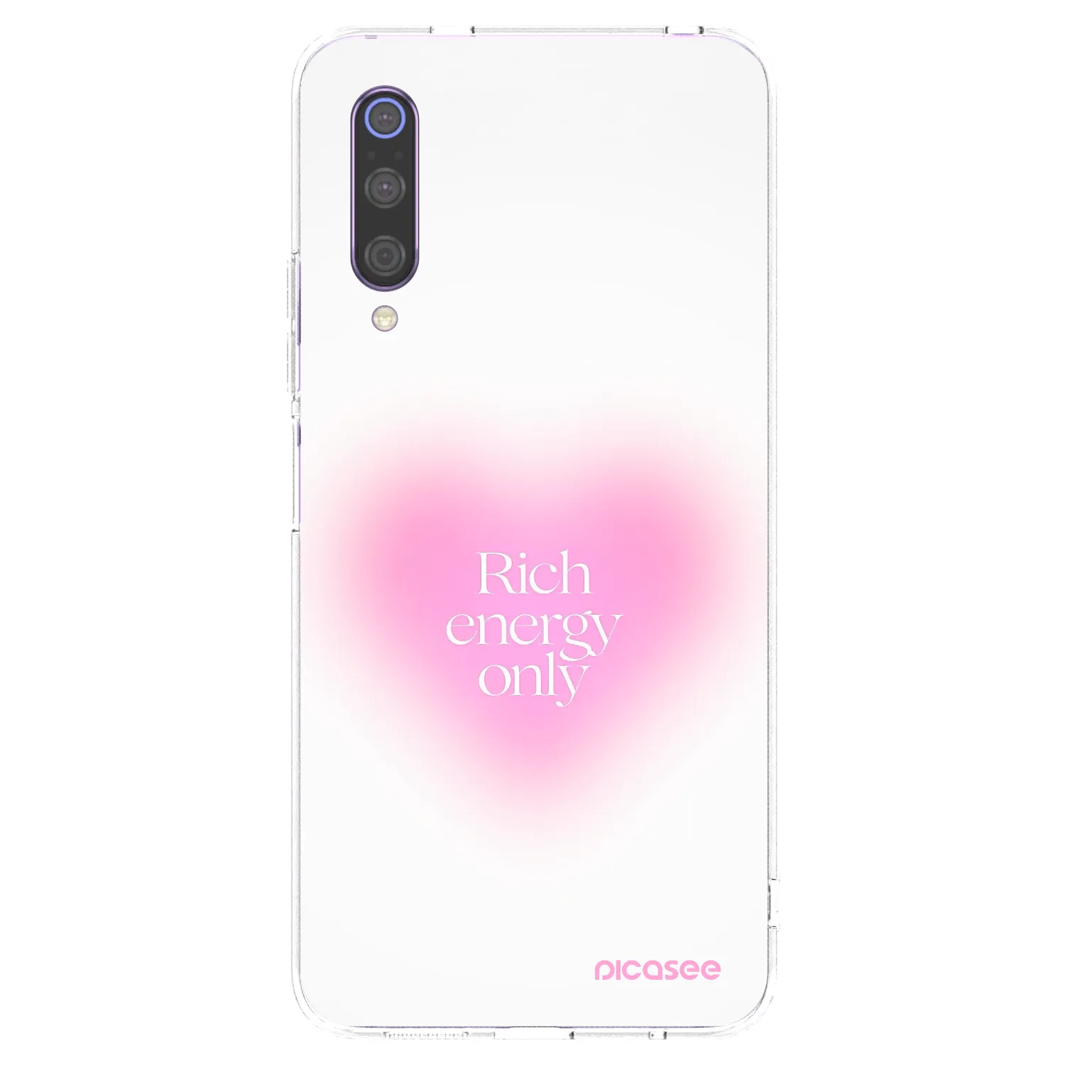 Picasee Xiaomi Mi 9 Hülle - Transparentes Silikon - Rich Energy