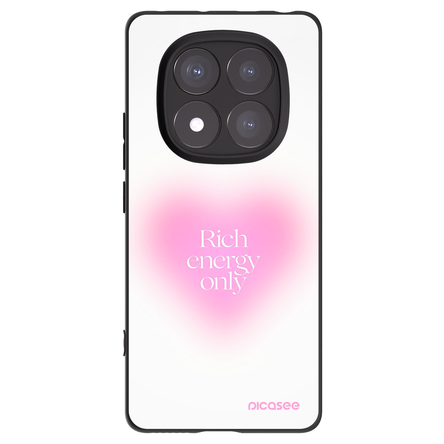 Picasee Xiaomi Redmi Note 14 Pro 5G Hülle - Schwarzes Silikon - Rich Energy