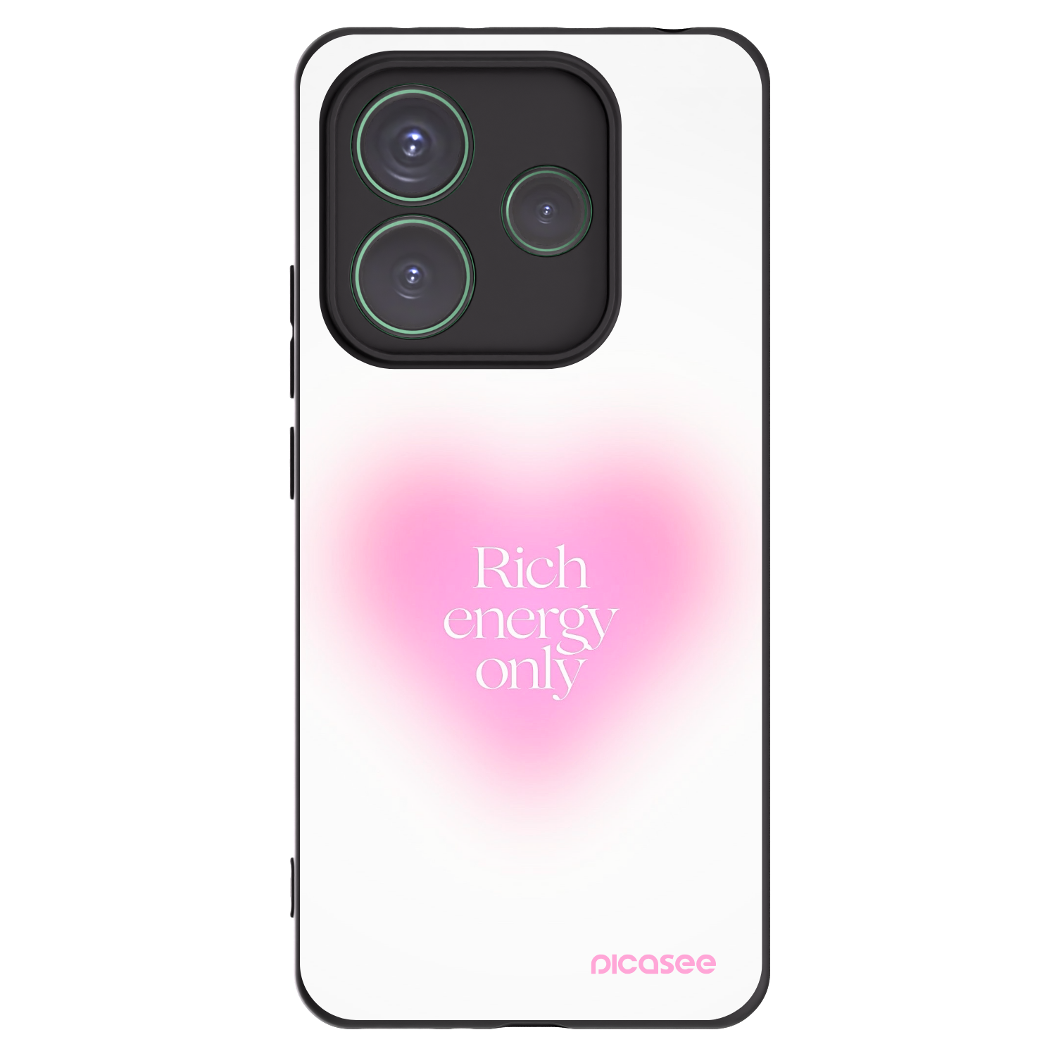 Picasee Xiaomi Redmi Note 14 5G Hülle - Schwarzes Silikon - Rich Energy