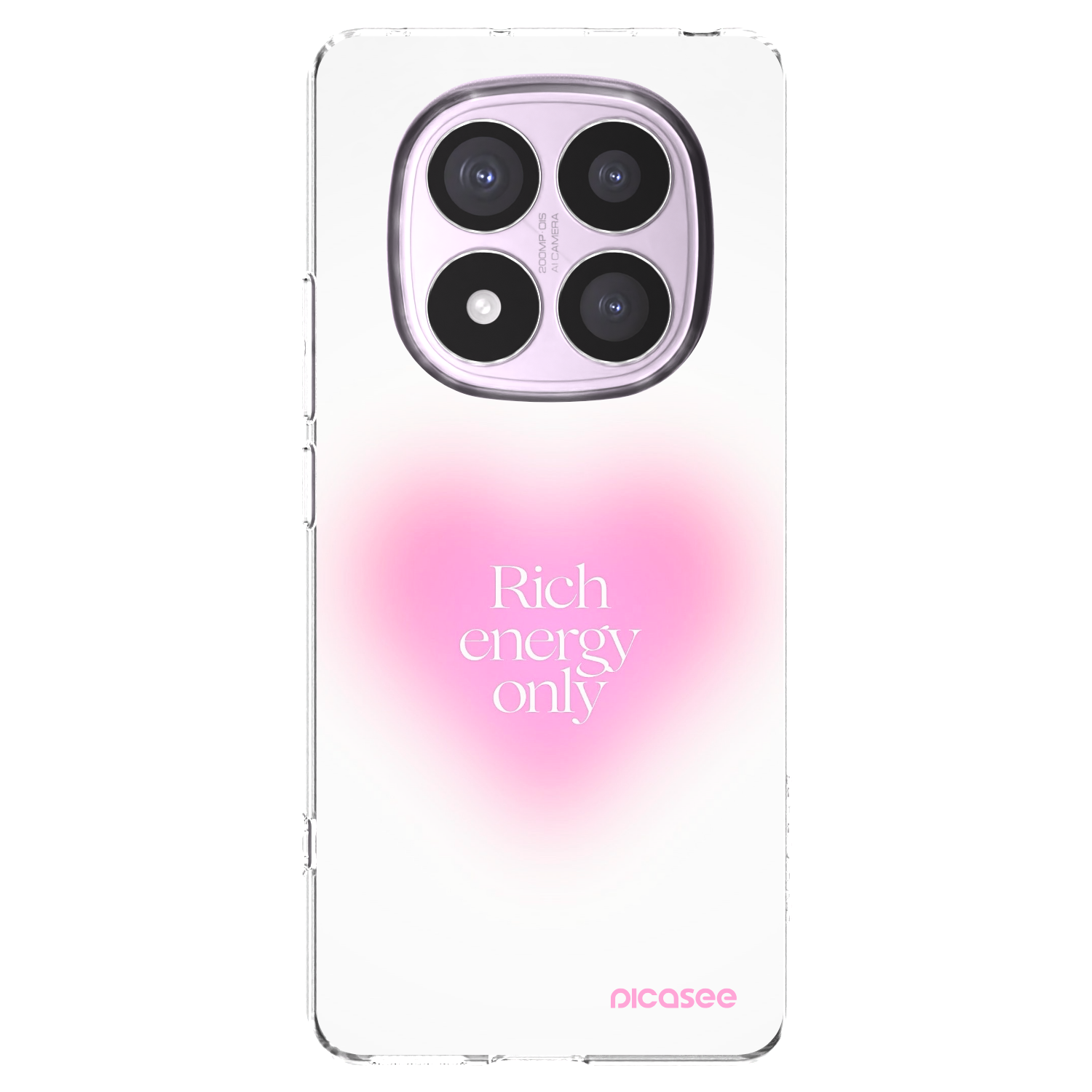 Picasee Xiaomi Redmi Note 14 Pro 4G Hülle - Transparentes Silikon - Rich Energy