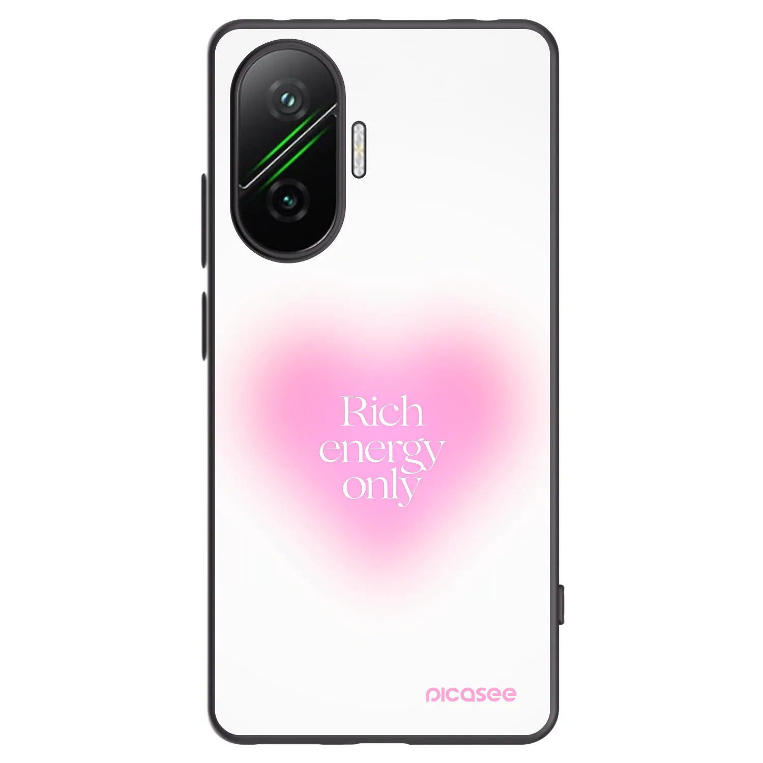 Picasee Xiaomi Poco F7 5G Hülle - Schwarzes Silikon - Rich Energy