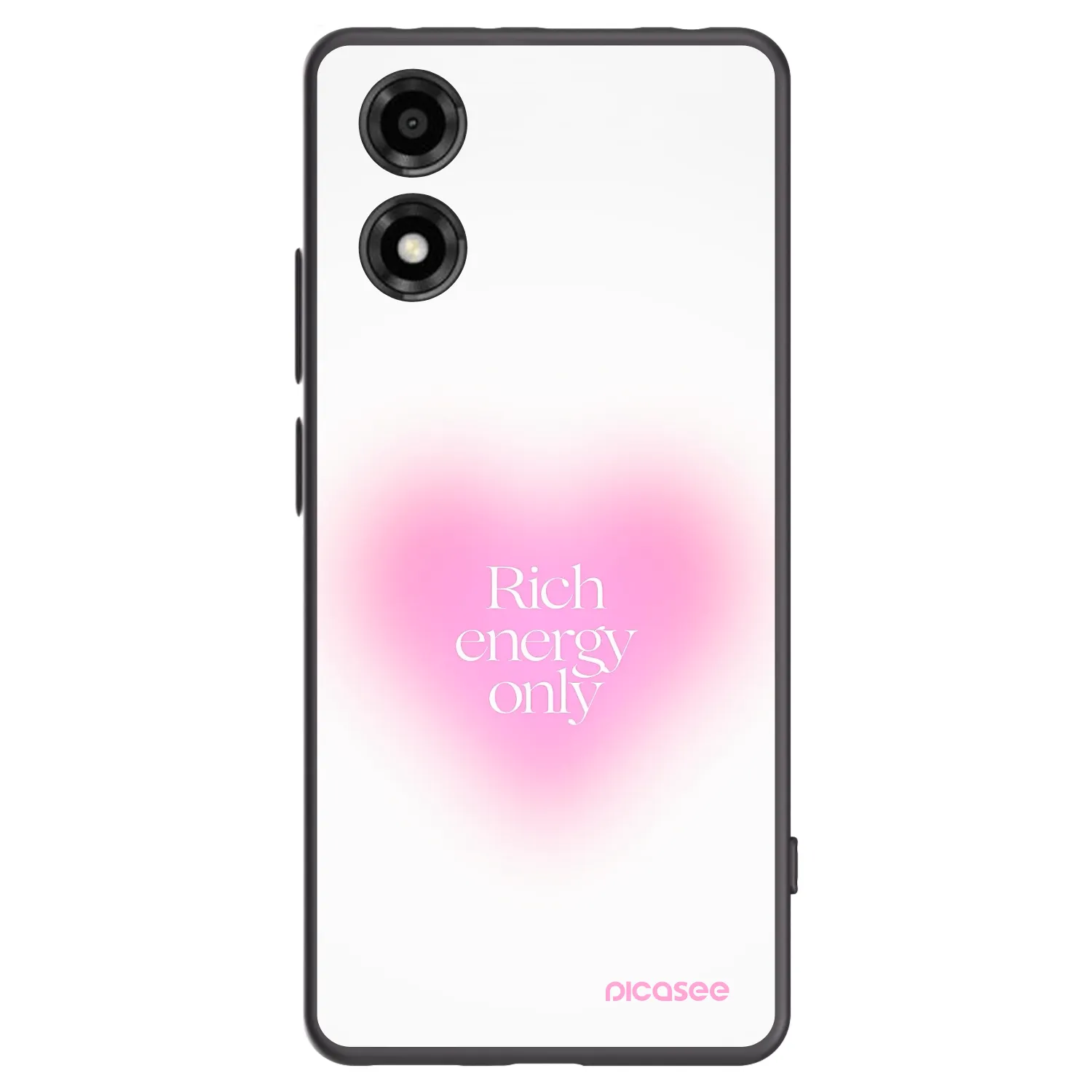 Picasee Motorola Moto E14 Hülle - Schwarzes Silikon - Rich Energy