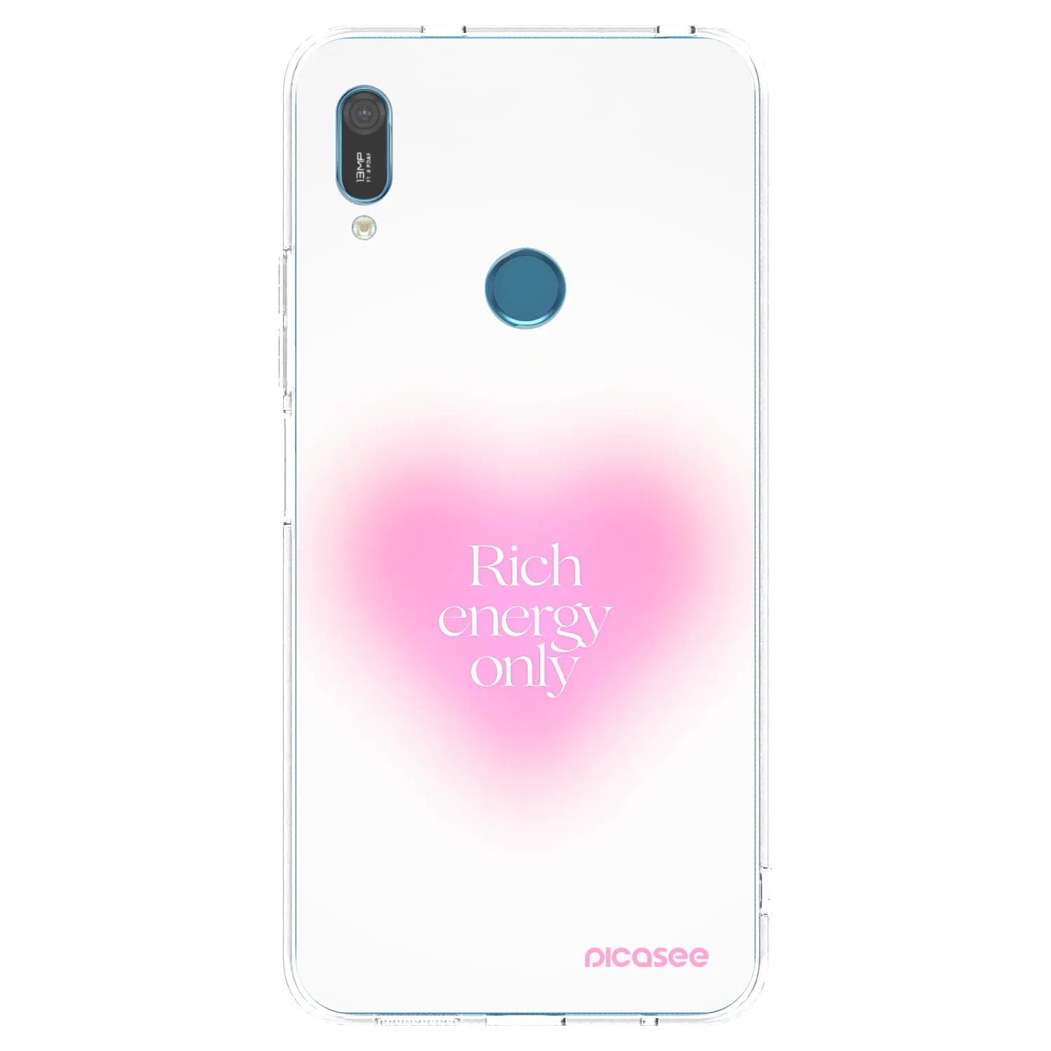 Picasee Huawei Y6 2019 Hülle - Transparentes Silikon - Rich Energy