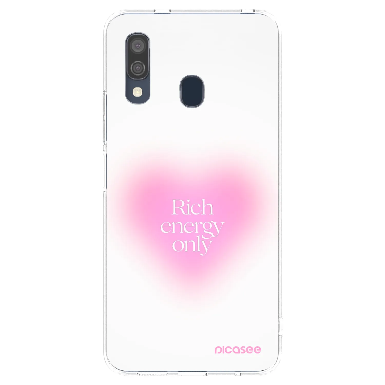 Picasee Samsung Galaxy A40 A405F Hülle - Transparentes Silikon - Rich Energy