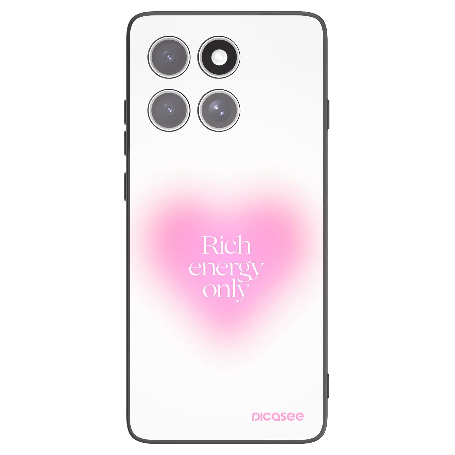 Picasee Motorola Edge 60 Fusion Hülle - Schwarzes Silikon - Rich Energy