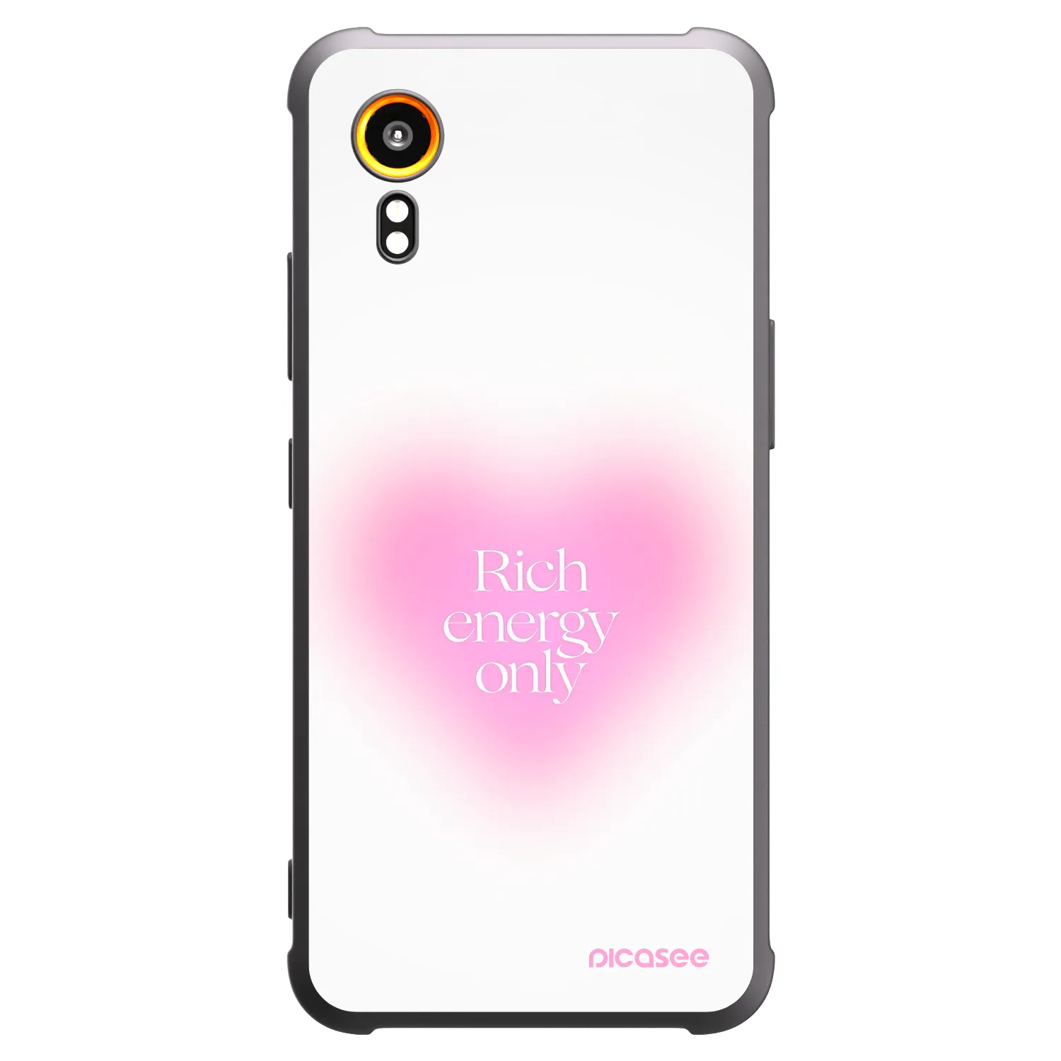 Picasee Samsung Galaxy Xcover 7 Hülle - Schwarzes Silikon - Rich Energy