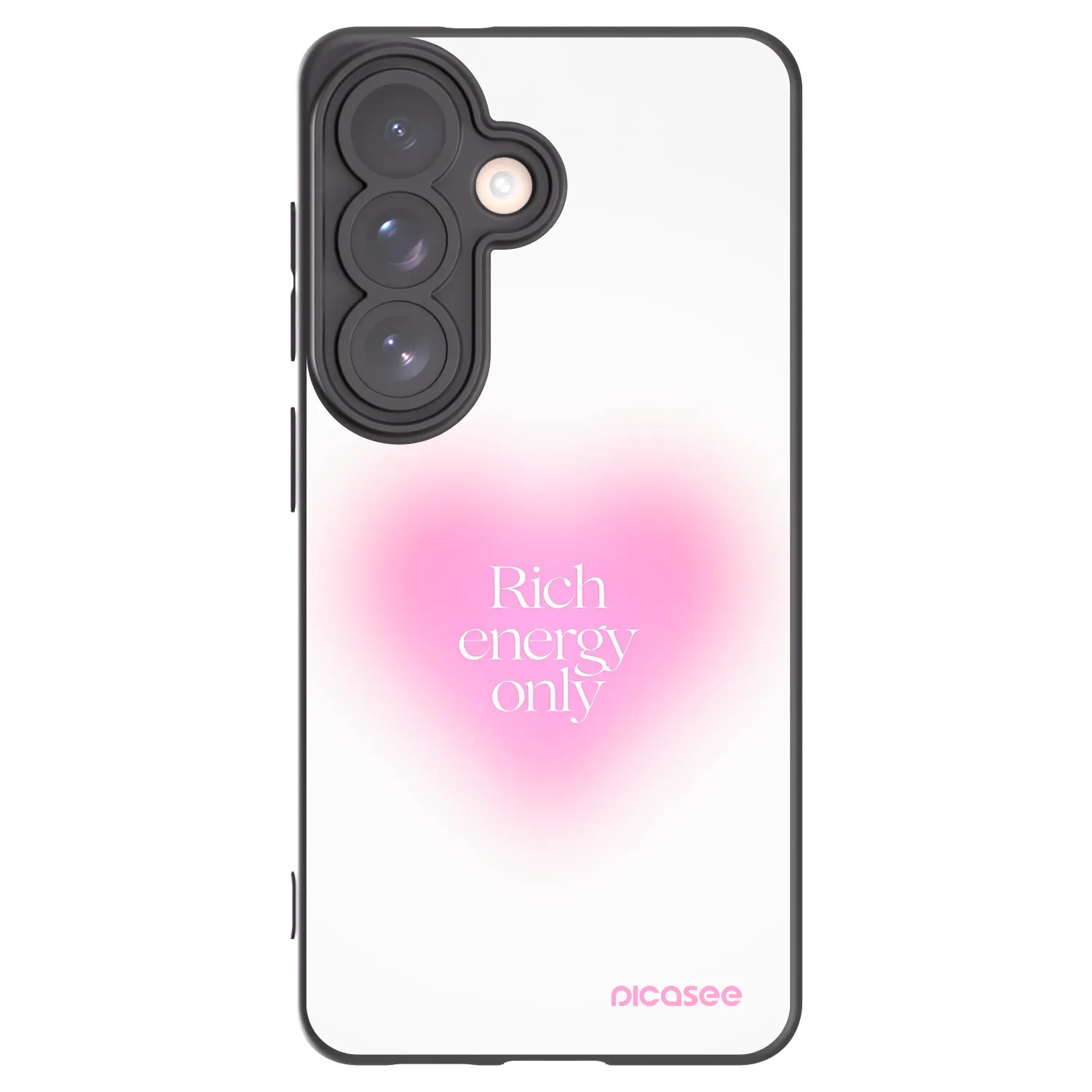 Picasee Samsung Galaxy S26 Hülle - Schwarzes Silikon - Rich Energy