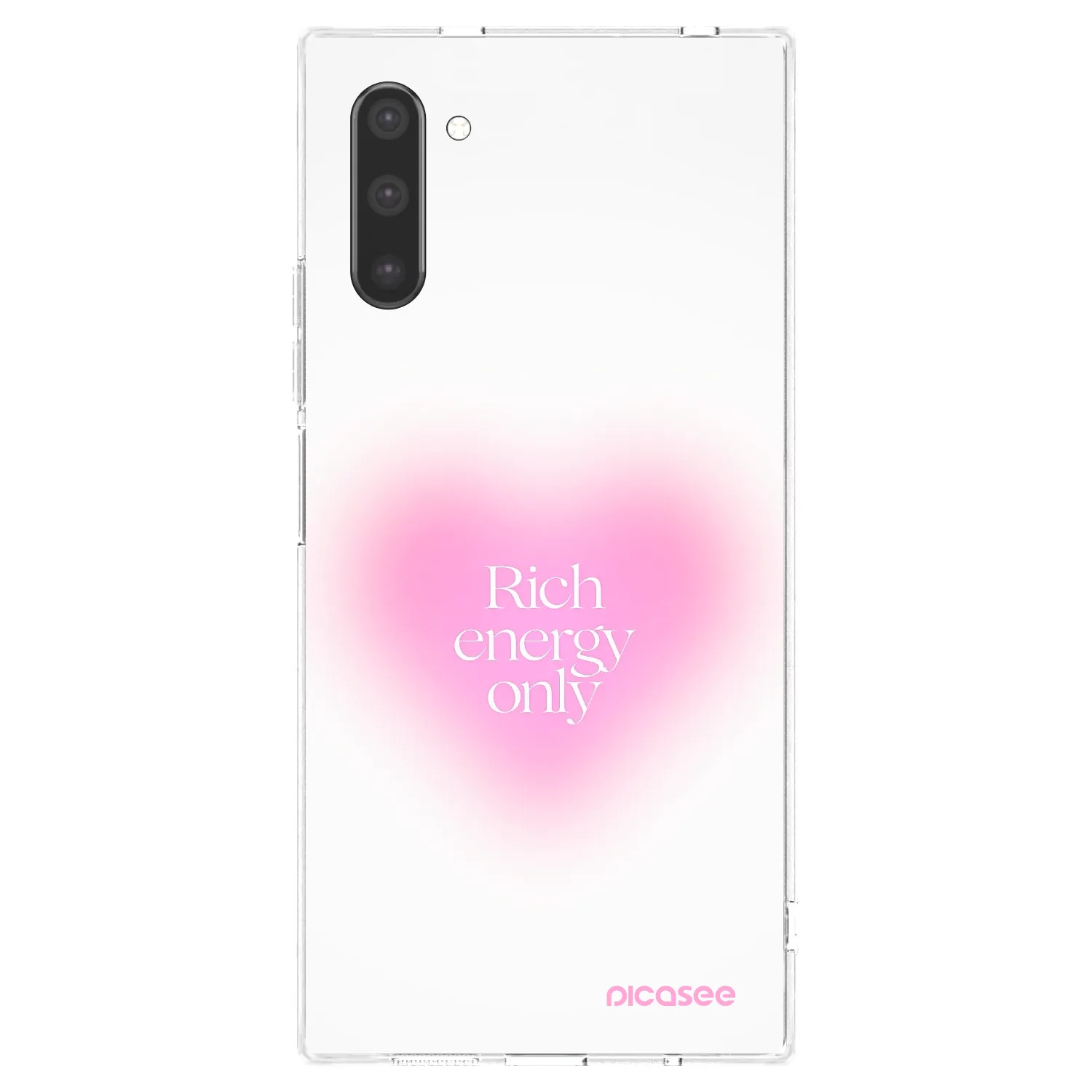 Picasee Samsung Galaxy Note 10 N970F Hülle - Transparentes Silikon - Rich Energy