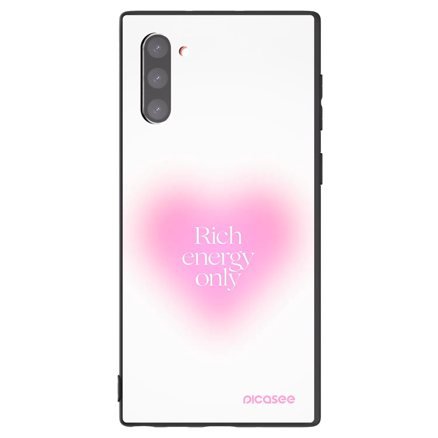 Picasee Samsung Galaxy Note 10 N970F Hülle - Schwarzes Silikon - Rich Energy