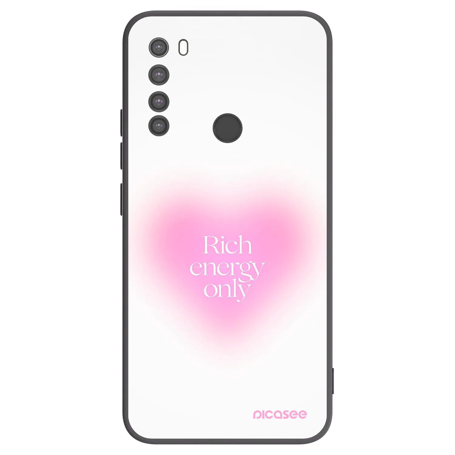 Picasee Xiaomi Redmi Note 8 Hülle - Schwarzes Silikon - Rich Energy
